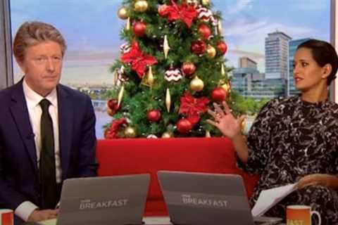 BBC Breakfast’s Naga Munchetty shoots weatherman a warning as he’s caught laughing at her from..