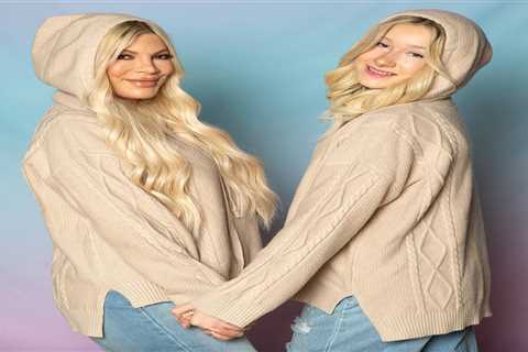 Tori Spelling twins with daughter Stella, 13, in rare photos as star’s marriage crisis with Dean..