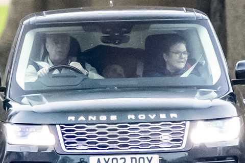 Prince Andrew and Sarah Ferguson seen driving in Windsor as he faces losing his security over..