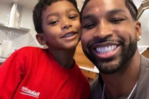 Khloe Kardashian’s ex Tristan Thompson shares rare photo with son Prince, 5, after confirming baby..