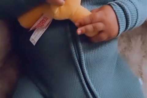 Tristan Thompson’s baby mama Maralee Nichols posts rare video of son Theo, 2 months, hugging a..