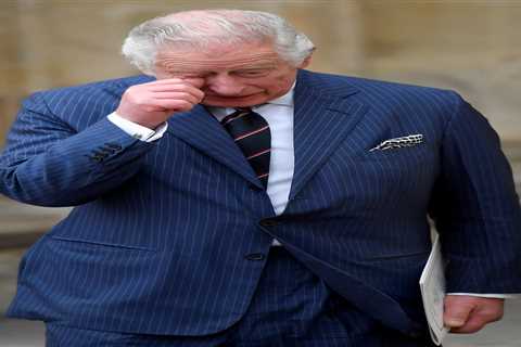 Prince Charles wipes away tears after moving service to beloved dad Philip as Royal Family pay..