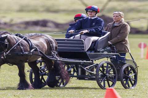 Lady Louise Windsor pays tribute to grandfather Prince Philip at carriage-driving event on..