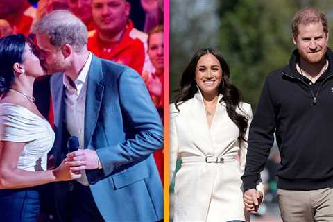 Prince Harry and Meghan Markle Show PDA at 2022 Invictus Games