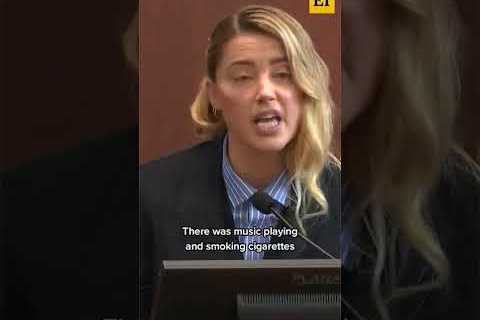 Amber Heard testifies on the first time Johnny Depp allegedly hit her #shorts