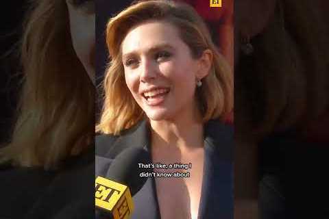 Elizabeth Olsen LOVES when Wanda fans call her mom #shorts