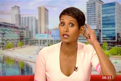 BBC Breakfast’s Naga Munchetty slams co-host Charlie Stayt for ‘ignoring’ her as he cycles off..