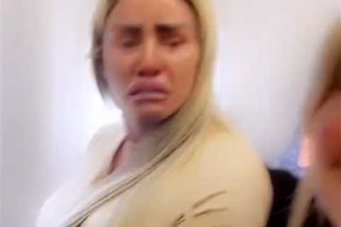 Katie Price breaks down in tears on a plane – but is all really as it seems?