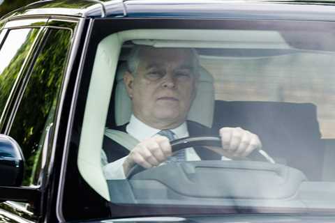 Snubbed Prince Andrew heads for lunch with the Queen after being BANNED from Garter Day service