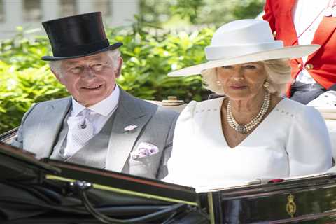 Prince Charles beams with Camilla as they lead Royals at Ascot – but the Queen, 96, stays home