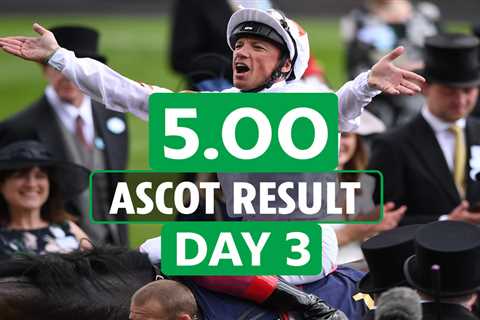 Who won the 5.00 at Ascot? How EVERY horse finished in the Britannia Stakes