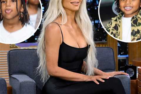 Kim Kardashian Stops Fallon Interview to Scold Psalm & Saint, Says She Bonded with Pete..