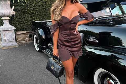 Love Island winner Ekin-Su wows in sexy brown dress as she heads for dinner without Davide