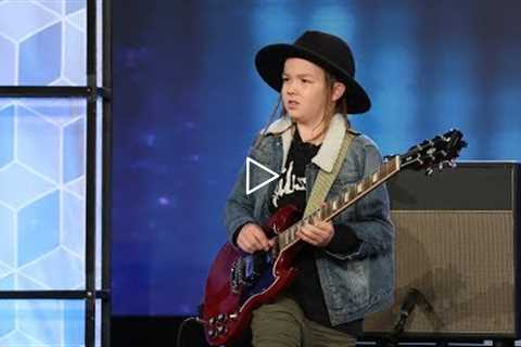 Kid Guitarist Taj Farrant Rocks the House