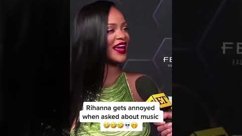 Rihanna Gets Annoyed When Asked About Music #shorts