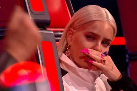 The Voice judge Anne-Marie breaks down in tears during show