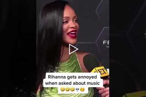 Rihanna Gets Annoyed When Asked About Music #shorts