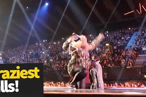 8 Craziest Celebrity Falls | Onstage Fails and Funnies 😂😂😂