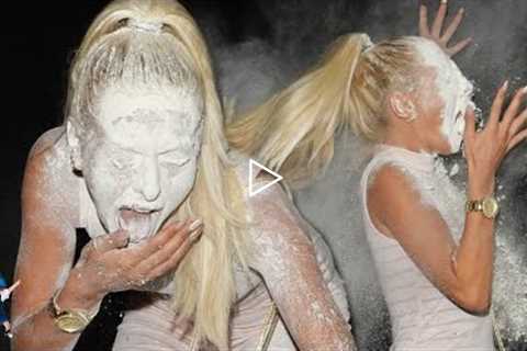 CELEBRITIES vs FLYING OBJECTS (celebrities getting attacked) Kim Kardashian, Lady Gaga, George Bush