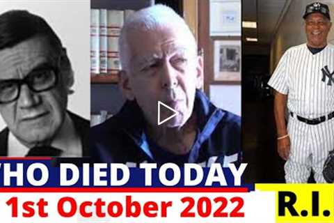 5 Famous Celebrities Passed Away on 1st October 2022 | Part 3
