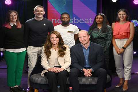 Prince William and Kate visit Radio 1’s Newsbeat to chat to youngsters about mental health