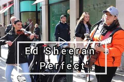 VIOLINIST SURPRISED STREET PERFORMER | Ed Sheeran - Perfect | Allie Sherlock cover