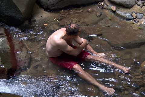 Matt Hancock strips off to reveal his pecks on I’m A Celebrity as he attempts to ‘rival’ Owen..