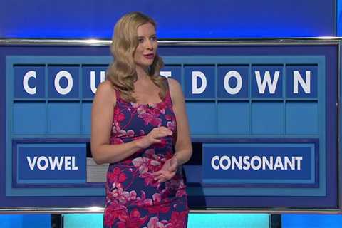 Rachel Riley looks stunning on Countdown in figure hugging floral dress