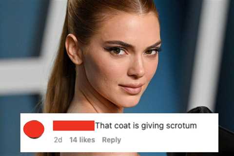 Kendall Jenner Wore A Scrotum-Like Jacket, And The Comment Section On The Post Is As Ridiculous As..