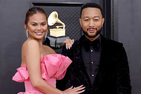 Chrissy Teigen Shows Off Baby Bump in Adorable Family Christmas Photo With John Legend