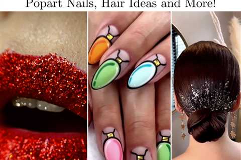 5 Holislay Beauty Trends for this Christmas and New Years: Glitter Lipstick, Popart Nails, Hair..