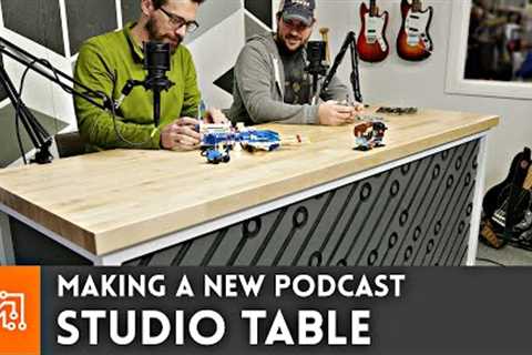 Making a Work Table For Our Podcast Setup | I Like To Make Stuff