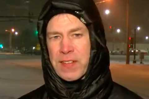 A Sports Reporter Is Going Viral Because His News Station Made Him Cover The Miserable Winter..