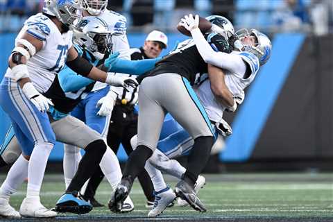 Jared Goff wasn’t happy with Panthers’ ‘cement’ turf field