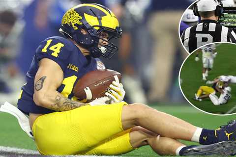 Two controversial calls go against Michigan in College Football Playoff loss to TCU