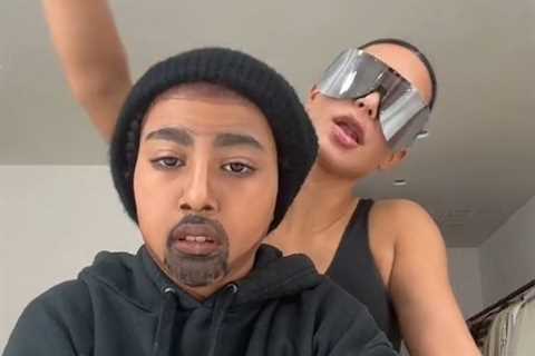 Kardashian fans ‘disturbed’ as Kim’s daughter North, 9, turns into Kanye West in TikTok & slam..