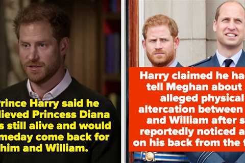 25 Of The Biggest Revelations From Prince Harry's 60 Minutes Interview