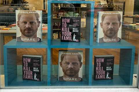 Joker bookshop boss puts Prince Harry’s memoir Spare next to Bella Mackie’s How to Kill Your Family ..