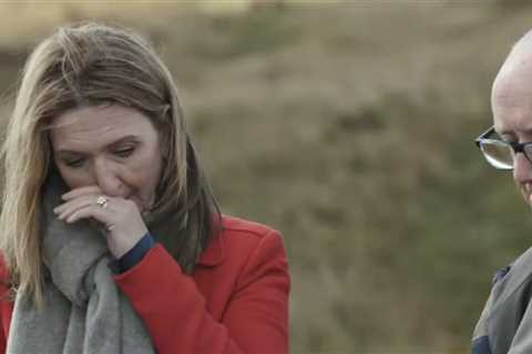 Victoria Derbyshire breaks down in tears during emotional visit memorial for domestic violence..