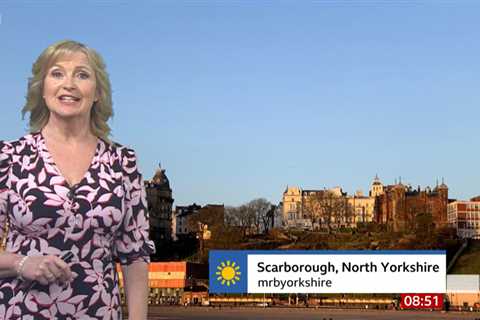 Carol Kirkwood returns to BBC Breakfast in ‘amazing’ dress with plunging neckline after being..