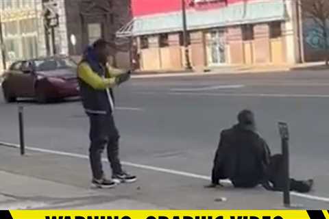 Shocking Video Shows Moment Gunman Executes Homeless Person