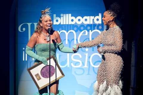 Latto Accepts the Powerhouse Award At the 2023 Billboard Women In Music Award