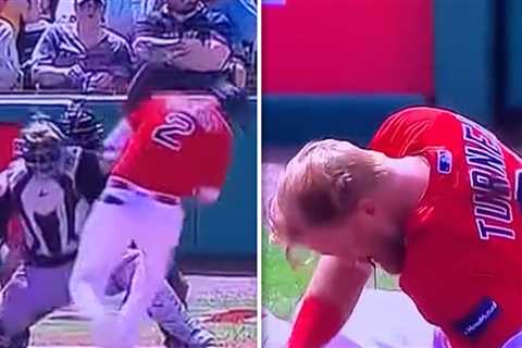 Red Sox Star Justin Turner Drilled In Face By Pitch, Leaves Game Bloodied