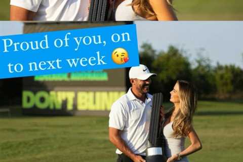 Brooks Koepka celebrates LIV Golf Orlando win with wife Jena Sims ahead of Masters