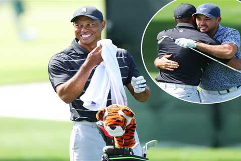 Tiger Woods arrives at Augusta National for 2023 Masters practice