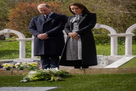 Prince and Princess of Wales pay their respects to 144 people who died in Aberfan disaster on visit ..