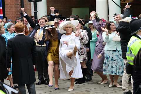 The Crown’s cast kick off regal celebrations as filming of the hit show comes to an end