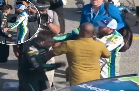 Ross Chastain punches Noah Gragson as NASCAR drivers have heated post-race exchange