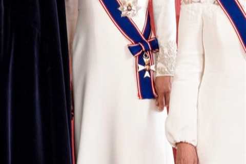 Princess Kate’s coronation dress revealed in full as she beams alongside Queen Camilla & Prince ..