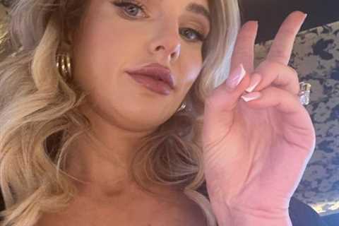 Helen Flanagan poses for busty snap in low-cut top as she shows off hilarious ‘before and after’